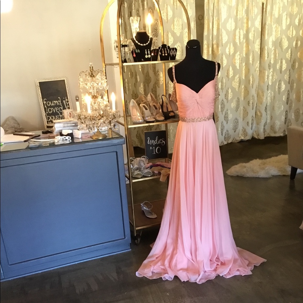 Sherri Hill Light Pink Prom Dress